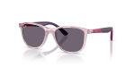 แว่นกันแดด Rayban Junior Disney Zootopia RJ9077SF-72311A Transparent Pink Violet Rayban RJ9077SF 72311A แว่นกันแดดสีชมพูโปร่งใสเลนส์ม่วง สำหรับเด็ก
