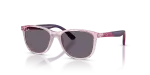 Rayban RJ9077SF 72311A แว่นกันแดดสีชมพูโปร่งใสเลนส์ม่วง สำหรับเด็ก