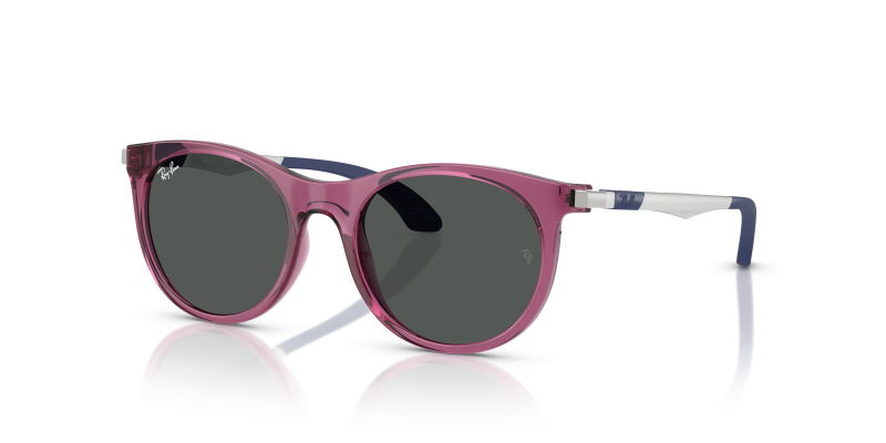 Rayban RJ9082S 718687 แว่นกันแดดเด็กสีม่วงโปร่งใส ทุกเพศ
