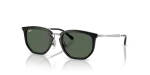 Rayban RJ9085S 100/71 แว่นกันแดดเด็กทรงเรขาคณิต สีดำเลนส์เขียวเข้ม