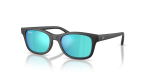 แว่นกันแดด Rayban RJ9086SF-100S55 มุมเฉียง สีดำด้าน สำหรับเด็กทุกเพศ