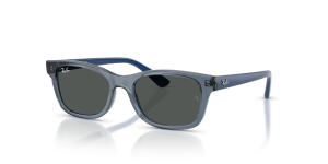 แว่นกันแดด Rayban RJ9086SF-711087 มุมเฉียง สีน้ำเงินโปร่งใส สำหรับเด็กทุกเพศ