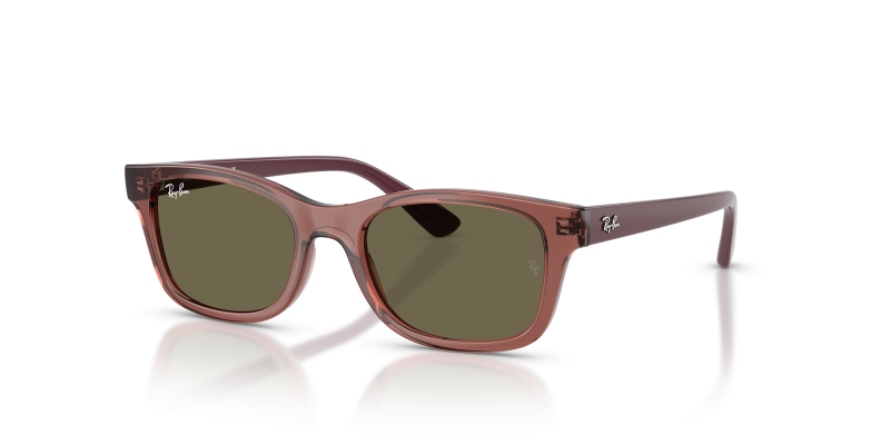 แว่นกันแดด Rayban RJ9086SF-7197/3 Transparent Violet Brown แว่นกันแดด Rayban RJ9086SF-7197/3 มุมเฉียง สีม่วงโปร่งใส สำหรับเด็กทุกเพศ