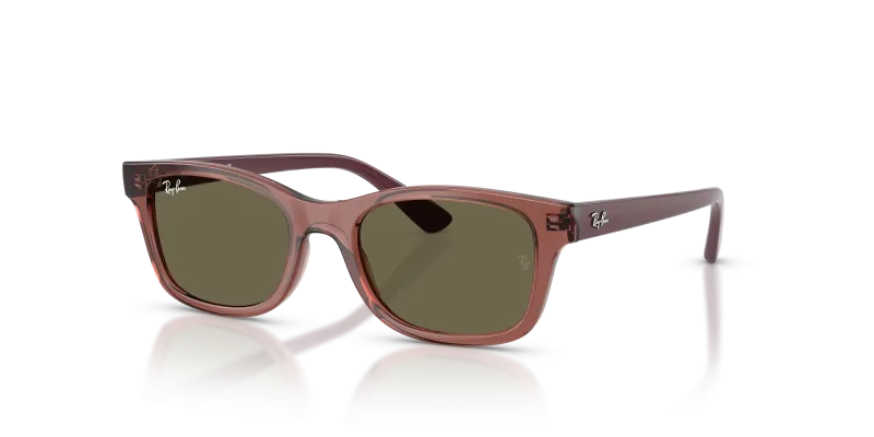 แว่นกันแดด Rayban RJ9086SF-7197/3 Transparent Violet Brown แว่นกันแดด Rayban RJ9086SF-7197/3 มุมเฉียง สีม่วงโปร่งใส สำหรับเด็กทุกเพศ