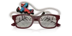 แว่นกันแดด Rayban RJ9086SF-7232AI Dark Red Grey Tampo Triangles แว่นกันแดด Rayban RJ9086SF-7232AI close-up ด้านหน้า