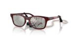 แว่นกันแดด Rayban RJ9086SF-7232AI Dark Red Grey Tampo Triangles แว่นกันแดด Rayban RJ9086SF-7232AI มุมเฉียง สีแดงเข้ม สำหรับเด็กทุกเพศ