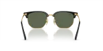 แว่นกันแดด Rayban Junior New Clubmaster RJ9116S-100/71 Black on Gold Dark Green Rayban RJ9116S-100/71 ขาแว่นด้านใน