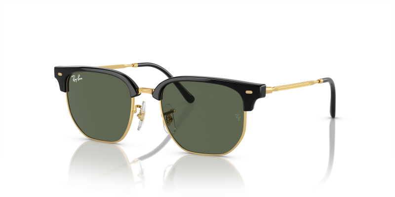 Rayban RJ9116S-100/71 แว่นกันแดดเด็ก ดำพื้นทอง (Black on Gold) เลนส์เขียวเข้ม เด็ก