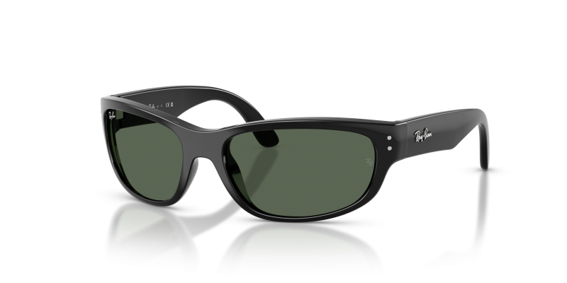 Rayban RJ9189S 100/71 แว่นกันแดดเด็กทรงหมอน สีดำเลนส์เขียวเข้ม