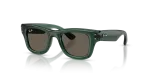 แว่นกันแดด Rayban RJ9240S-7189/3 Transparent Green Brown แว่นกันแดด Rayban RJ9240S-7189/3 มุมเฉียง สีเขียวโปร่งใส สำหรับเด็กทุกเพศ