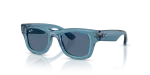 แว่นกันแดด Rayban RJ9240S-722280 Transparent Blue Dark Blue แว่นกันแดด Rayban RJ9240S-722280 มุมเฉียง สีน้ำเงินโปร่งใส สำหรับเด็กทุกเพศ
