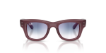แว่นกันแดด Rayban RJ9240S-7229U0 Transparent Violet Clear Gradient Blue Red Mirror แว่นกันแดด Rayban RJ9240S-7229U0 ด้านหน้า