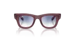 แว่นกันแดด Rayban RJ9240S-7229U0 Transparent Violet Clear Gradient Blue Red Mirror แว่นกันแดด Rayban RJ9240S-7229U0 ด้านหน้า