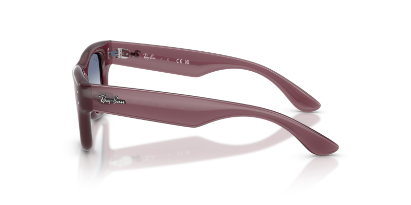 แว่นกันแดด Rayban RJ9240S-7229U0 มุมข้าง ขาแว่นสีม่วงโปร่งแสง
