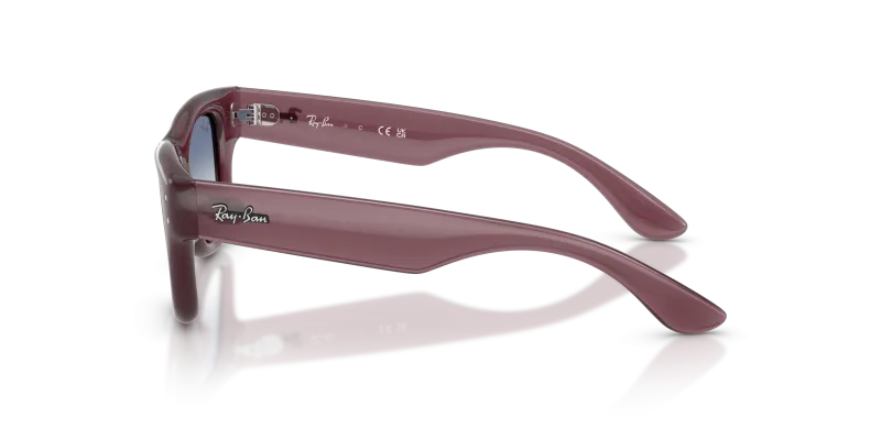 แว่นกันแดด Rayban RJ9240S-7229U0 มุมข้าง ขาแว่นสีม่วงโปร่งแสง