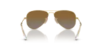 แว่นกันแดด Rayban Junior Aviator RJ9506S-223/T5 Arista Polarized Brown Rayban RJ9506S 223/T5 ขาแว่นด้านใน