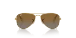 แว่นกันแดด Rayban Junior Aviator RJ9506S-223/T5 Arista Polarized Brown Rayban RJ9506S 223/T5 ด้านหน้า