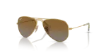 แว่นกันแดด Rayban Junior Aviator RJ9506S-223/T5 Arista Polarized Brown Rayban RJ9506S 223/T5 แว่นกันแดดเด็กทรงนักบิน Junior Aviator เลนส์โพลาไรซ์ ทุกเพศ