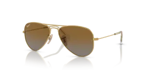 Rayban RJ9506S 223/T5 แว่นกันแดดเด็กทรงนักบิน Junior Aviator เลนส์โพลาไรซ์ ทุกเพศ