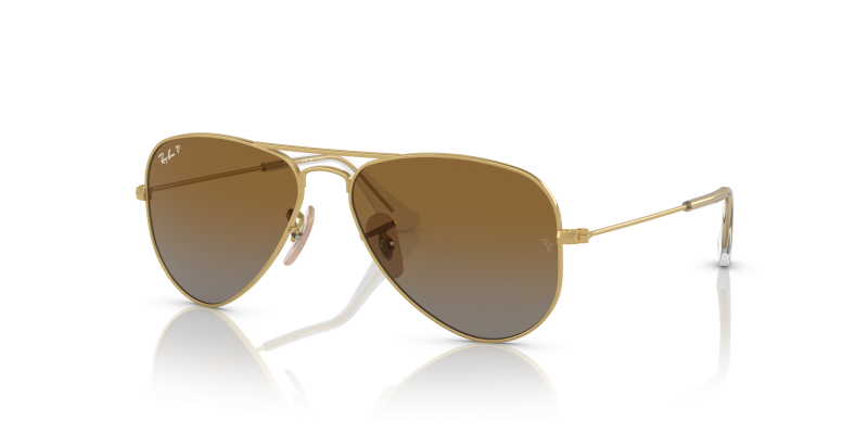 Rayban RJ9506S 223/T5 แว่นกันแดดเด็กทรงนักบิน Junior Aviator เลนส์โพลาไรซ์ ทุกเพศ