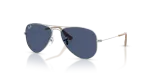 แว่นกันแดด Rayban Junior Aviator RJ9506S-301/80 Silver Dark Blue Rayban RJ9506S-301/80 แว่นกันแดดเด็ก เงิน (Silver) เลนส์น้ำเงินเข้ม เด็ก