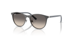Rayban RJ9552S 300/11 แว่นกันแดดเด็กทรงกลมโลหะ สีเทาแมทกันเมทัลเลนส์ไล่ระดับ