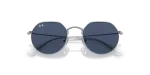 แว่นกันแดด Rayban Junior Jack RJ9565S-212/80 Silver Dark Blue Rayban RJ9565S 212/80 close-up ด้านหน้า