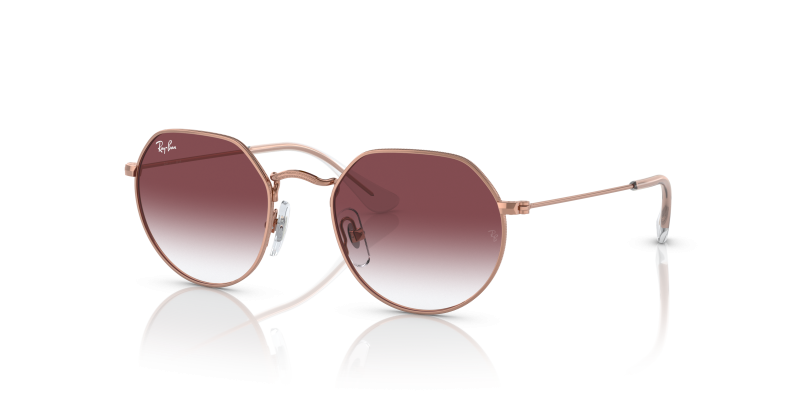 แว่นกันแดด Rayban Junior Jack RJ9565S-291/8H Rose Gold Purple Gradient Rayban RJ9565S-291/8H แว่นกันแดดเด็ก โรสโกลด์ (Rose Gold) เลนส์ม่วงไล่ระดับ เด็ก