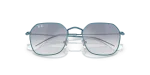 แว่นกันแดด Rayban RJ9594S-303/7B Light Blue Clear Gradient Blue Mirror Rayban RJ9594S 303/7B close-up ด้านหน้า
