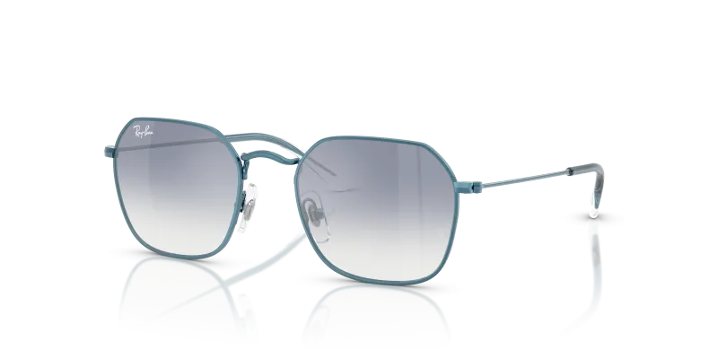 แว่นกันแดด Rayban RJ9594S-303/7B Light Blue Clear Gradient Blue Mirror Rayban RJ9594S 303/7B แว่นกันแดดเด็กทรงเรขาคณิต สีฟ้าอ่อนเลนส์มิเรอร์ไล่ระดับ