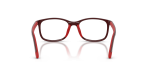 แว่นกันแดด Rayban RJ9644S-7233AI Dark Red With Rubber Red Grey Tampo Triangles แว่นกันแดด Rayban RJ9644S-7233AI ขาแว่นด้านใน