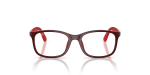 แว่นกันแดด Rayban RJ9644S-7233AI Dark Red With Rubber Red Grey Tampo Triangles แว่นกันแดด Rayban RJ9644S-7233AI ด้านหน้า