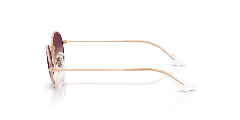 แว่นกันแดด Rayban RJ9645S 291/8H มุมข้าง ทรงวงรีโทนทองกุหลาบ
