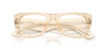 กรอบแว่นสายตา Rayban Mega Wayfarer RX0840V-8539 Transparent Nude แว่นสายตา Rayban RX0840V-8539 close-up ด้านหน้า