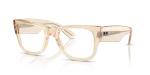 แว่นสายตา Rayban RX0840V-8539 มุมเฉียง สีนู้ดโปร่งใส สำหรับทุกเพศ