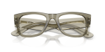 Rayban RX0840V 8541 close-up สีเขียวโปร่งใส