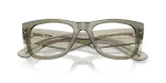 Rayban RX0840V 8541 close-up สีเขียวโปร่งใส