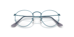 กรอบแว่นสายตา Rayban Round Metal RX3447V-3224 Blue Rayban RX3447V 3224 close-up ด้านหน้า