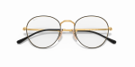 กรอบแว่นสายตา Rayban David RX3582V-2946 Black On Arista Rayban RX3582V-2946 2946 close-up ด้านหน้า