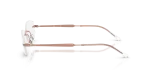 กรอบแว่นสายตา Rayban RX3792V-2943 Copper แว่นสายตา Rayban RX3792V-2943 มุมข้าง ทรงเรขาคณิตไร้ขอบโลหะโทนทองแดง