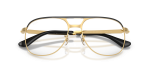 กรอบแว่นสายตา Rayban Bill Max RX3793V-2994 Matte Black On Gold Rayban RX3793V 2994 close-up ด้านหน้า