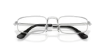 กรอบแว่นสายตา Rayban RX3927V-2501 Silver Rayban RX3927V 2501 close-up ด้านหน้า