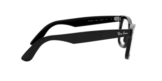 กรอบแว่นสายตา Rayban Wayfarer Ease RX4340V-2000 Black แว่นสายตา Rayban RX4340V-2000 มุมเฉียง สีดำ สำหรับทุกเพศ