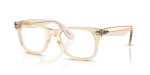 กรอบแว่นสายตา Rayban Wayfarer Ease RX4340V-8539 Transparent Nude แว่นสายตา Rayban RX4340V-8539 มุมเฉียง สีนู้ดโปร่งใส สำหรับทุกเพศ