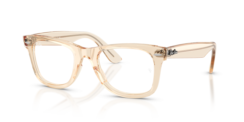 กรอบแว่นสายตา Rayban Wayfarer Ease RX4340V-8539 Transparent Nude แว่นสายตา Rayban RX4340V-8539 มุมเฉียง สีนู้ดโปร่งใส สำหรับทุกเพศ