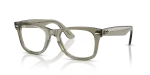 แว่นสายตา Rayban RX4340V-8541 มุมเฉียง สีเขียวโปร่งใส สำหรับทุกเพศ