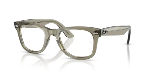 แว่นสายตา Rayban RX4340V-8541 มุมเฉียง สีเขียวโปร่งใส สำหรับทุกเพศ