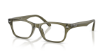 กรอบแว่นสายตา Rayban RX5345D-8501 Transparent Green แว่นสายตา Rayban RX5345D 8501 สีเขียวมะกอกโปร่งใส ทั้งสองเพศ