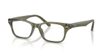 กรอบแว่นสายตา Rayban RX5345D-8501 Transparent Green แว่นสายตา Rayban RX5345D 8501 สีเขียวมะกอกโปร่งใส ทั้งสองเพศ