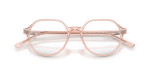 กรอบแว่นสายตา Rayban Thalia RX5395-8540 Transparent Pink Rayban RX5395 8540 close-up สีชมพูโปร่งใส